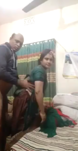 Desi bhabhi fucking in doggy style on bed