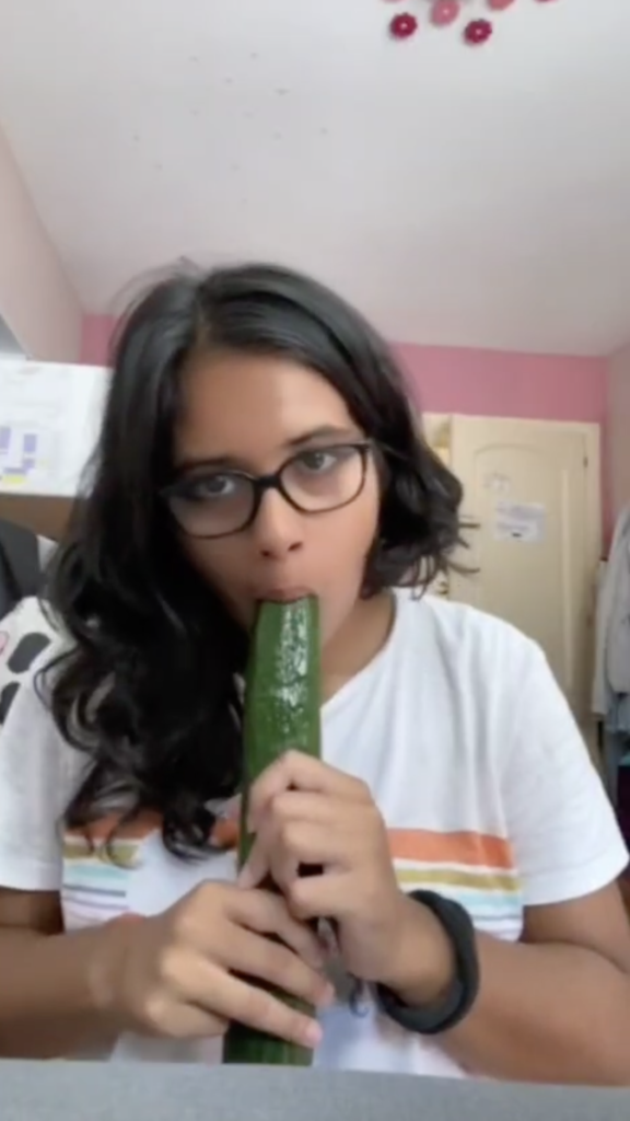 Young girl with big long dido