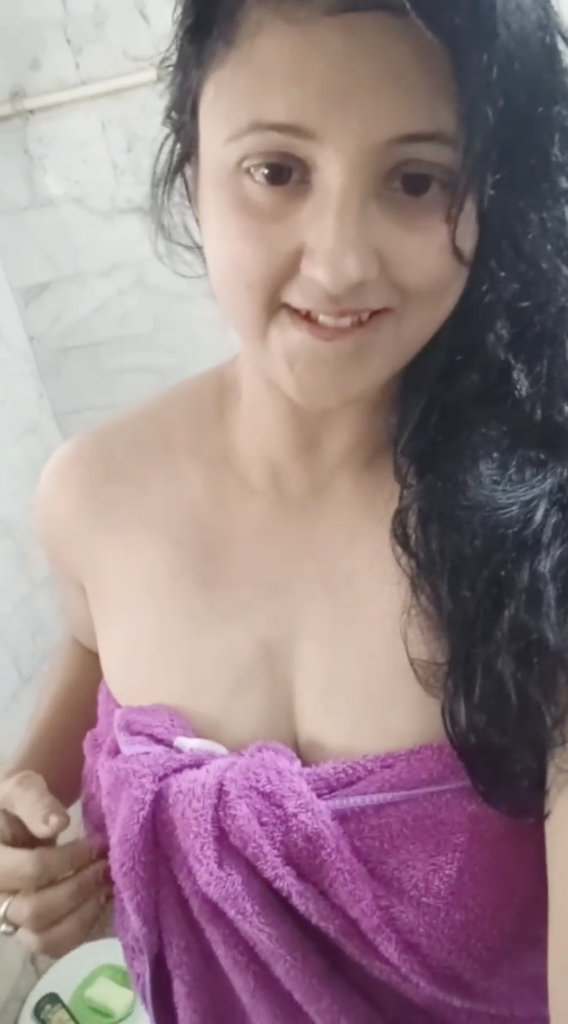Beautiful girl riding hard on dick after bath