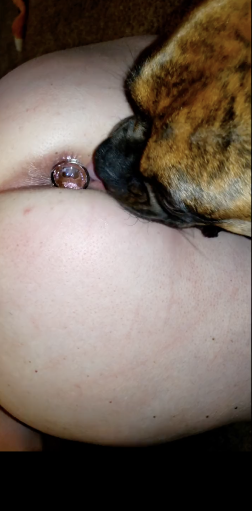 Dog sucking and fucking hot girl